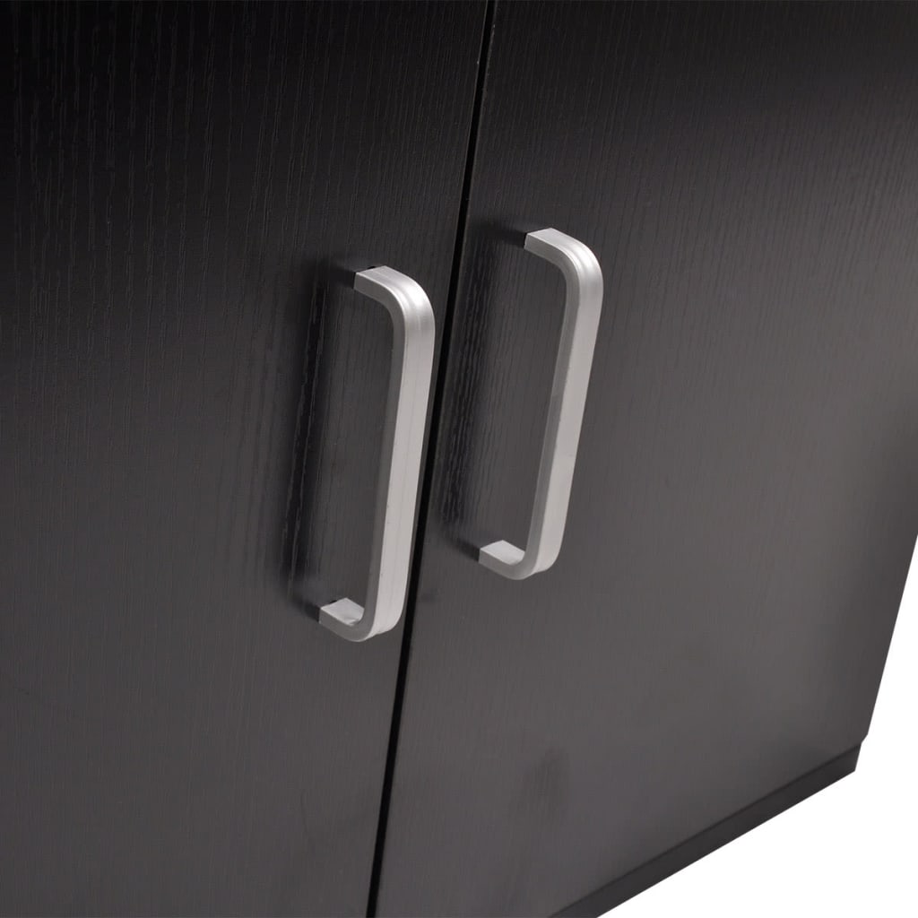 Mobili da Bagno con Lavabo Set 9 pz Nero | homemem39