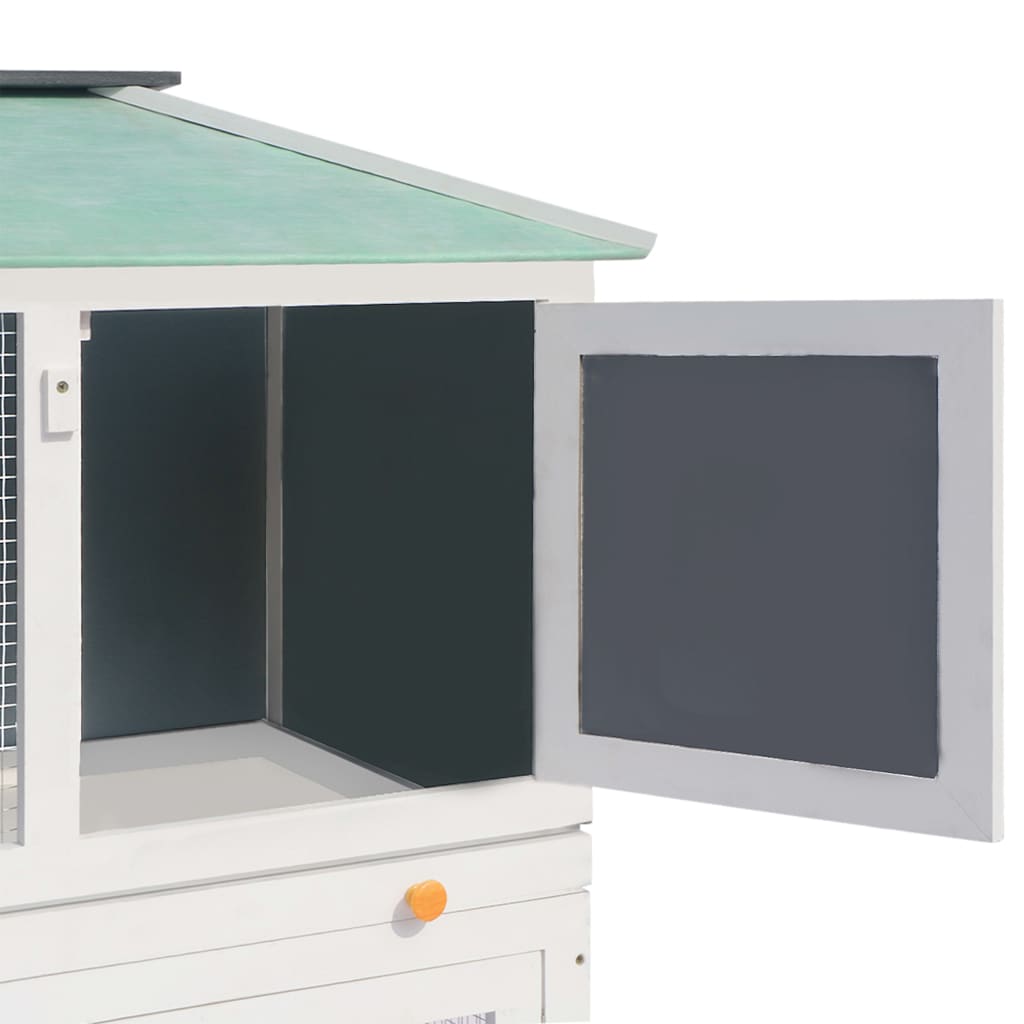 Conigliera in Legno a Due Piani per Animali Piccoli - homemem39