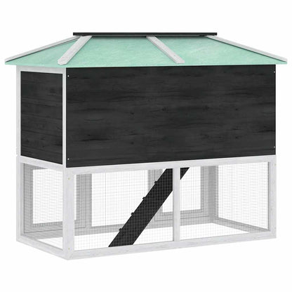 Conigliera in Legno a Due Piani per Animali Piccoli