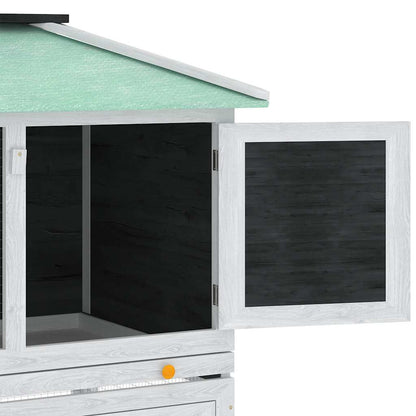 Conigliera in Legno a Due Piani per Animali Piccoli