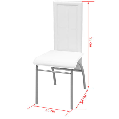 Set Sala Da Pranzo 5 Pezzi Bianco - homemem39