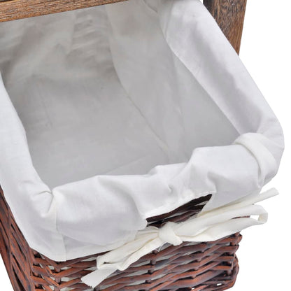 Comodino da Notte Set 2 pz in Legno Marrone | homemem39