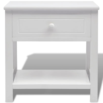 Comodino in Legno Bianco - homemem39