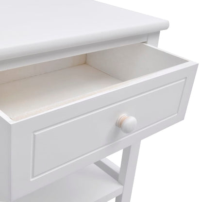 Comodino in Legno Bianco - homemem39