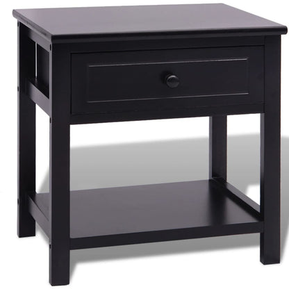 Comodino in Legno Nero - homemem39