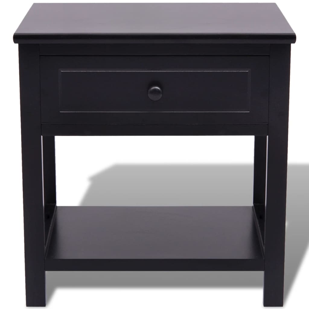 Comodino in Legno Nero - homemem39