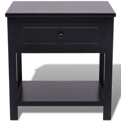 Comodino in Legno Nero - homemem39