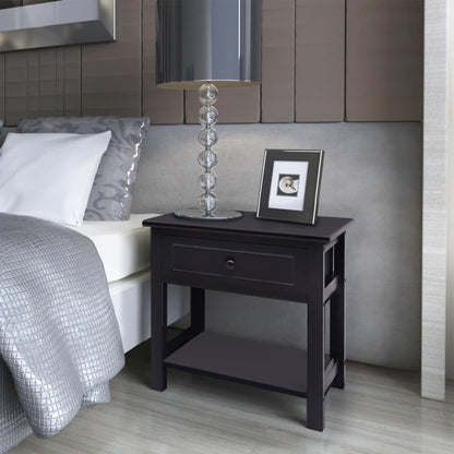 Comodino in Legno Nero - homemem39