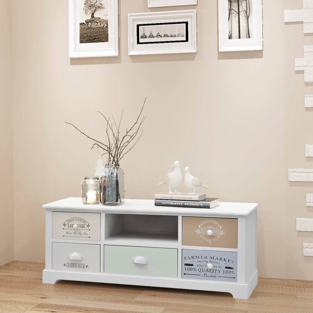 French Style Wooden TV Stand