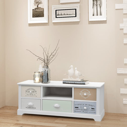 Mobile Porta TV in Stile Francese in Legno - homemem39