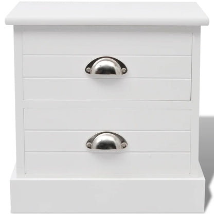 Comodino In Stile Francese Bianco - homemem39
