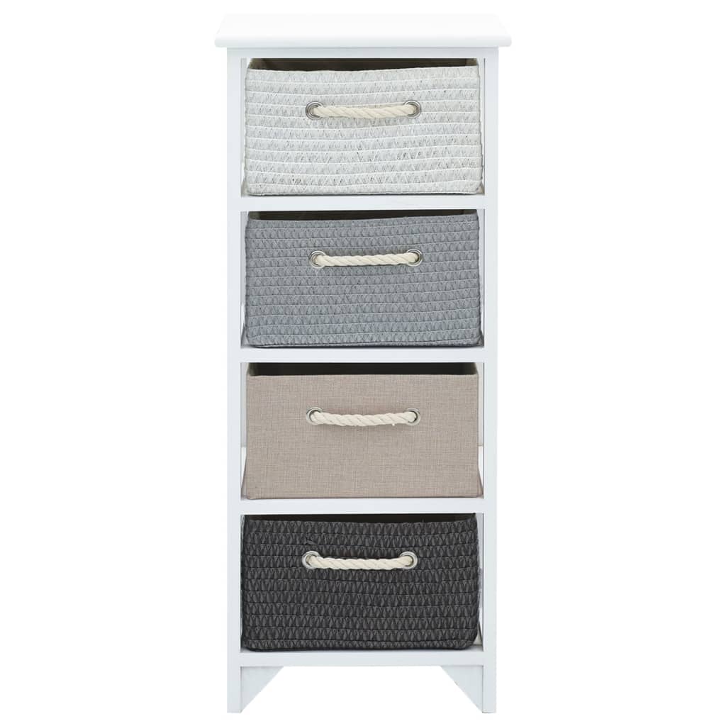 Mobile Portaoggetti con 4 Cassetti in Legno | homemem39