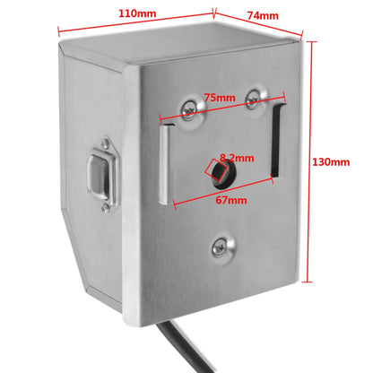 Spiedo professionale con motore in acciaio 1200 mm - homemem39