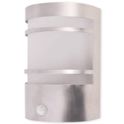 Luce da parete per esterno in acciaio inox con sensore | homemem39