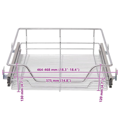 Cestelli a Rete Estraibili 2 pz 500 mm Argentati - homemem39