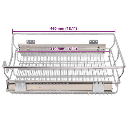 Cestelli a Rete Estraibili 2 pz 500 mm Argentati - homemem39