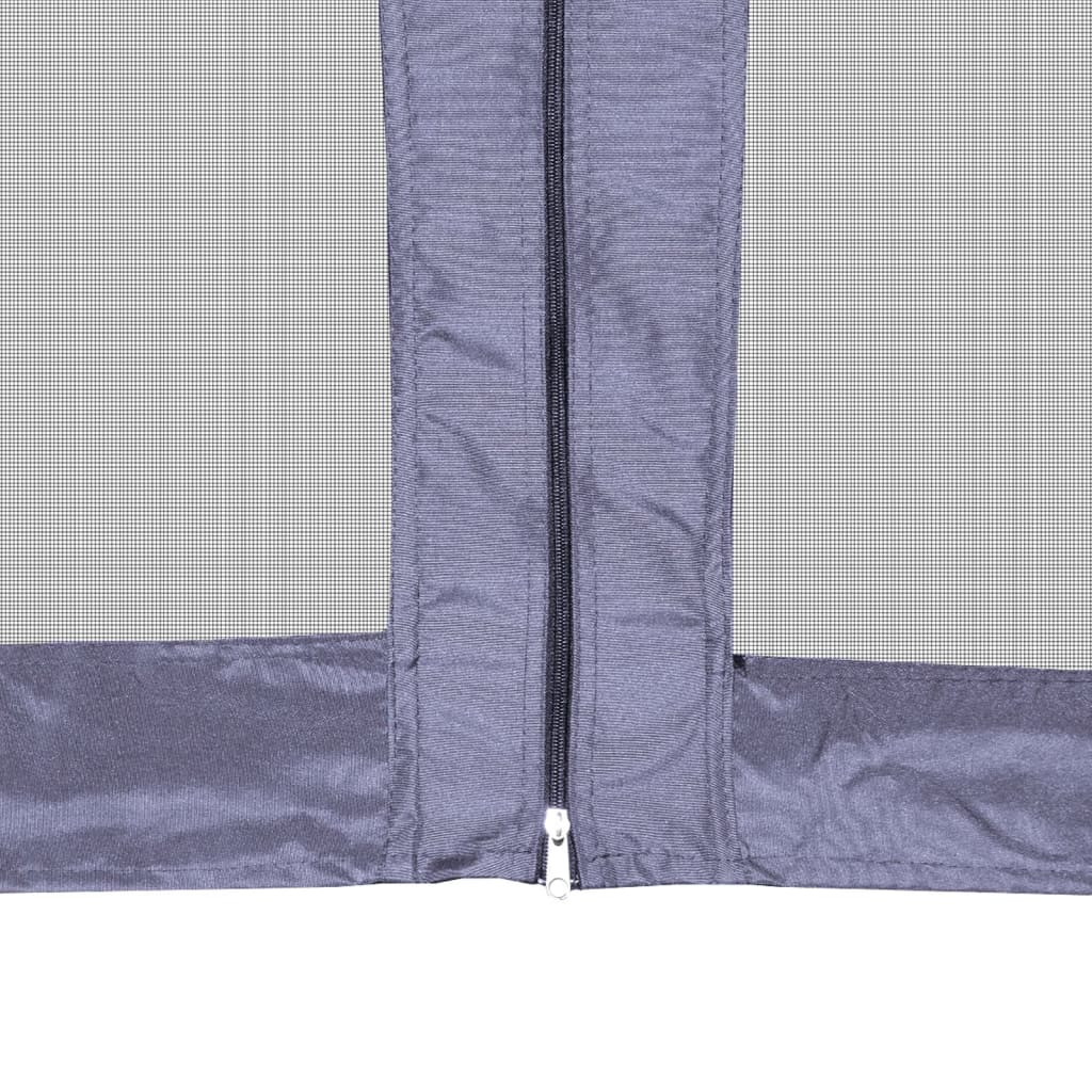 Gazebo Esagonale Pop-Up con 6 Pareti Blu Scuro 3,6x3,1 m | homemem39
