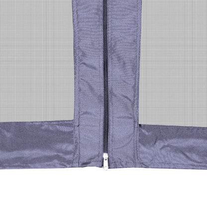 Gazebo Esagonale Pop-Up con 6 Pareti Blu Scuro 3,6x3,1 m | homemem39