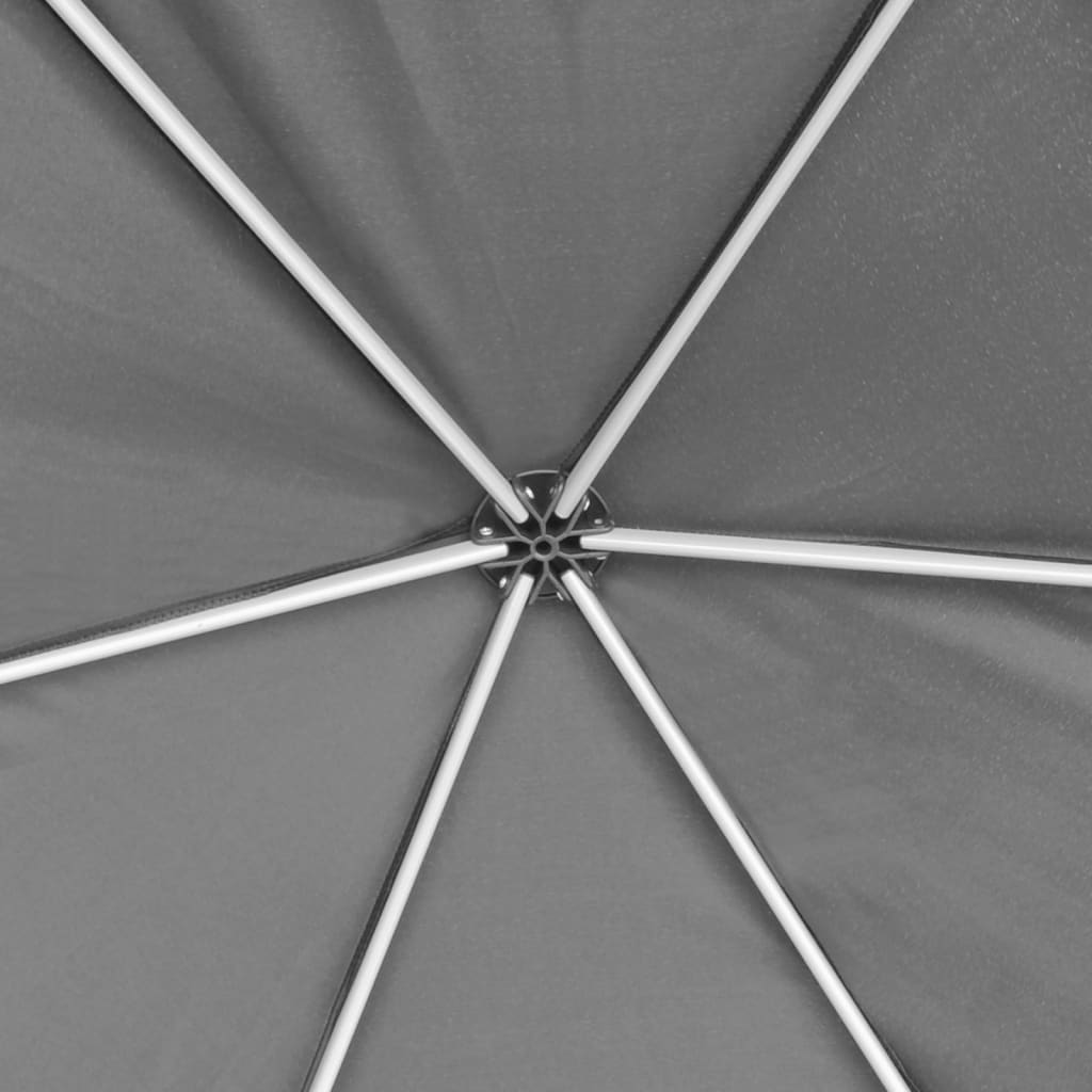 Gazebo Esagonale Pop-Up con 6 Pareti Grigio 3,6x3,1 m | homemem39