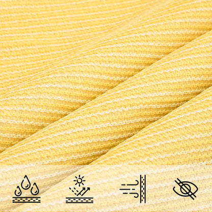 Parasole a Vela HDPE Triangolare 5x5x5 m Beige