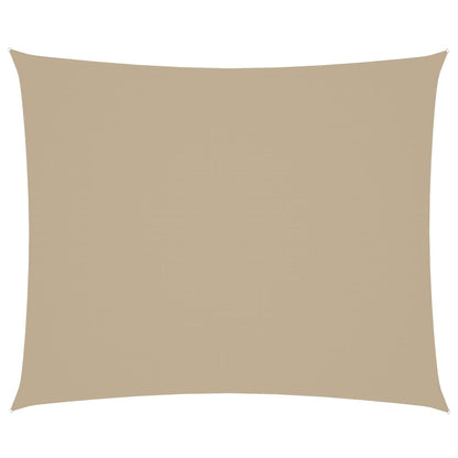 Parasole a Vela in Oxford Rettangolare 4x6 m Beige