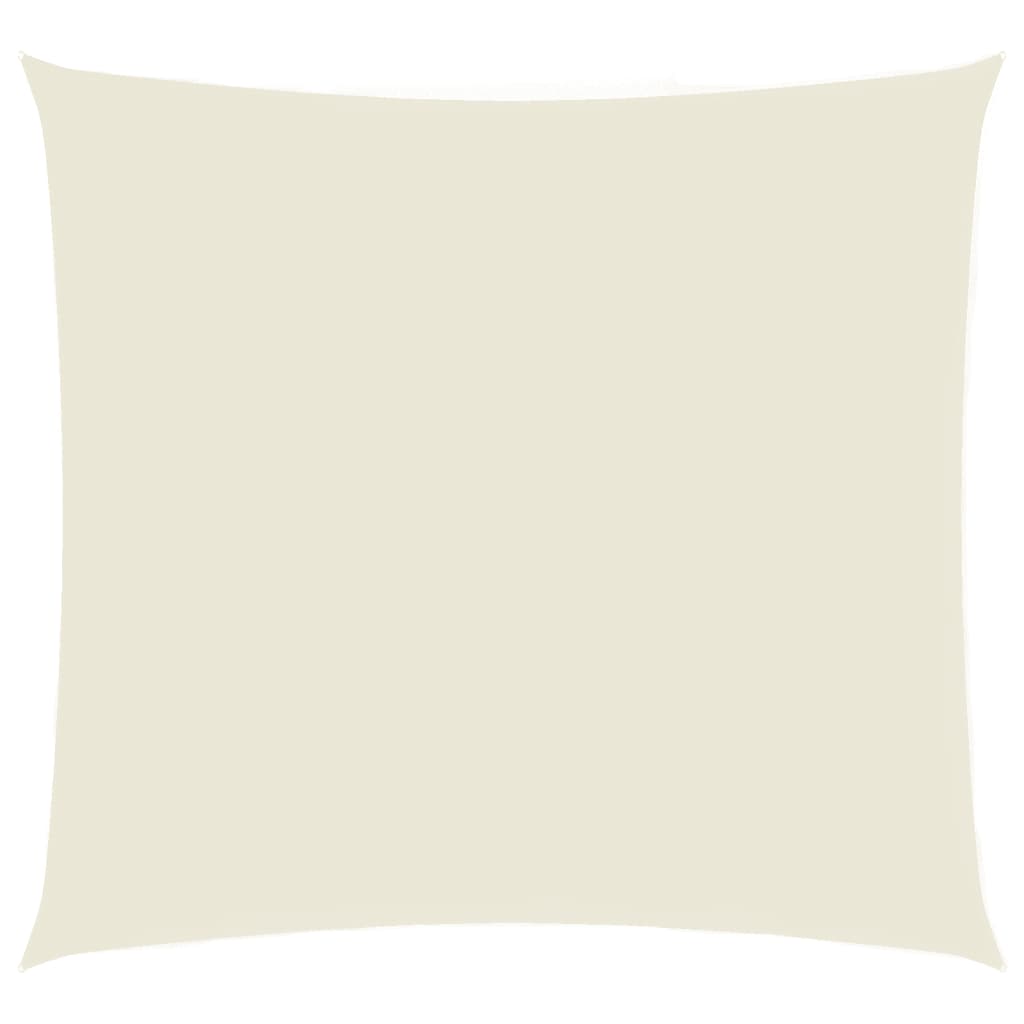 Parasole a Vela Oxford Quadrato 3,6x3,6 m Crema - homemem39