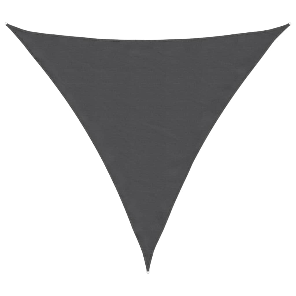 Parasole a Vela Oxford Triangolare 3,6x3,6x3,6 m Antracite - homemem39