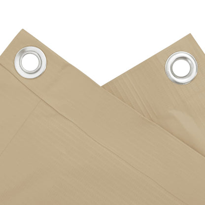 Paravento da Balcone in Tessuto Oxford 75x600 cm Beige | homemem39
