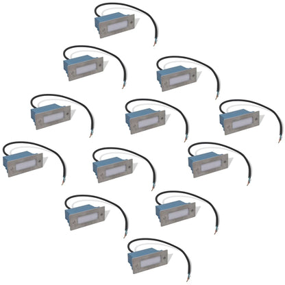 Lampade da Incasso a LED 12 pz per Scale 44x111x56 mm - homemem39