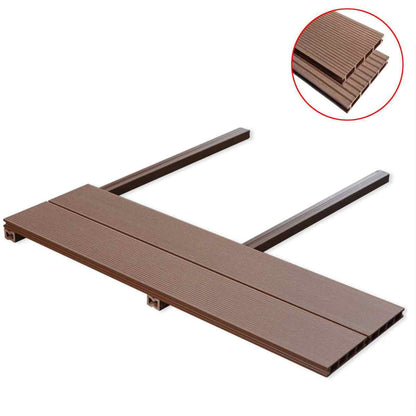 Pavimento da Deck 6 pcs Marrone WPC