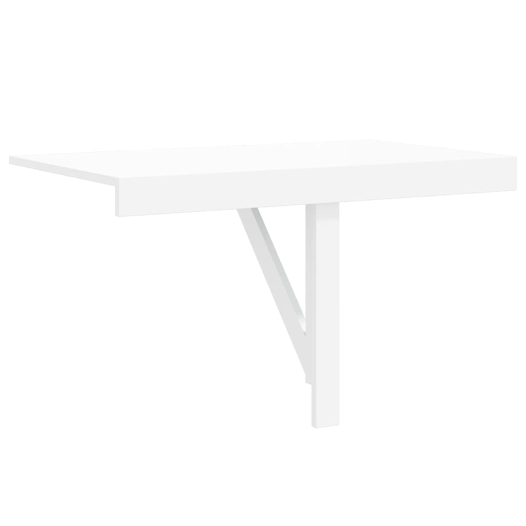Tavolo Pieghevole da Parete Bianco 100x60 cm - homemem39