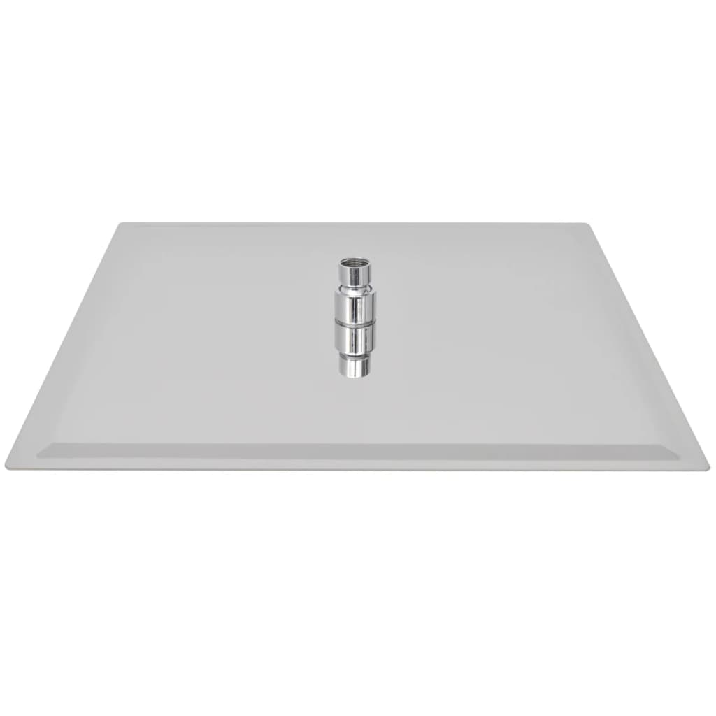 Testa Doccia a Pioggia in Acciaio Inossidabile 40x40cm Quadrata - homemem39