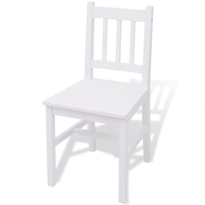 Set da Pranzo 5 pz in Legno di Pino Bianco - homemem39