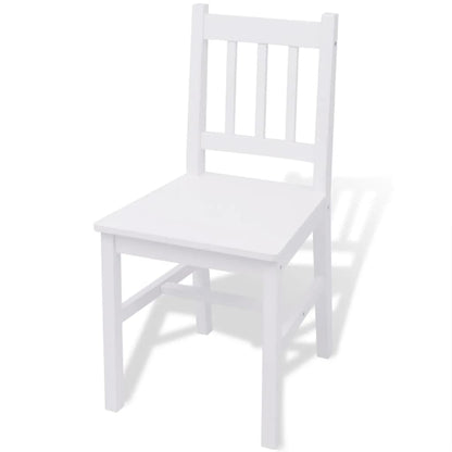 Set da Pranzo 7 pz in Legno di Pino Bianco - homemem39