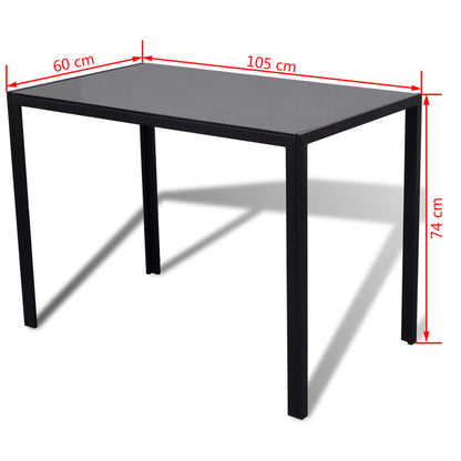 Set da Pranzo 5 pz Nero - homemem39