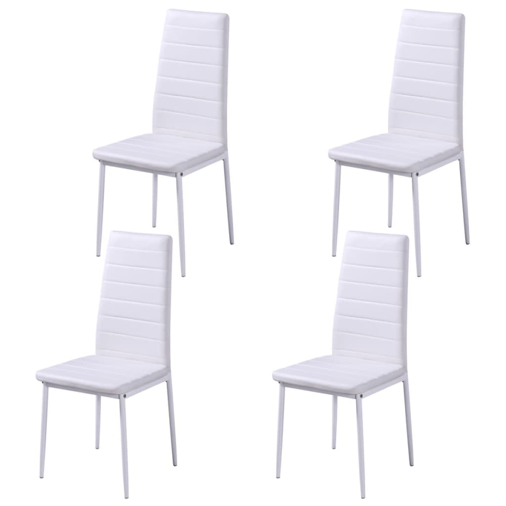 Set Tavolo da Pranzo 5 pz Nero e Bianco - homemem39
