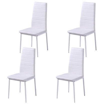 Set Tavolo da Pranzo 5 pz Nero e Bianco - homemem39