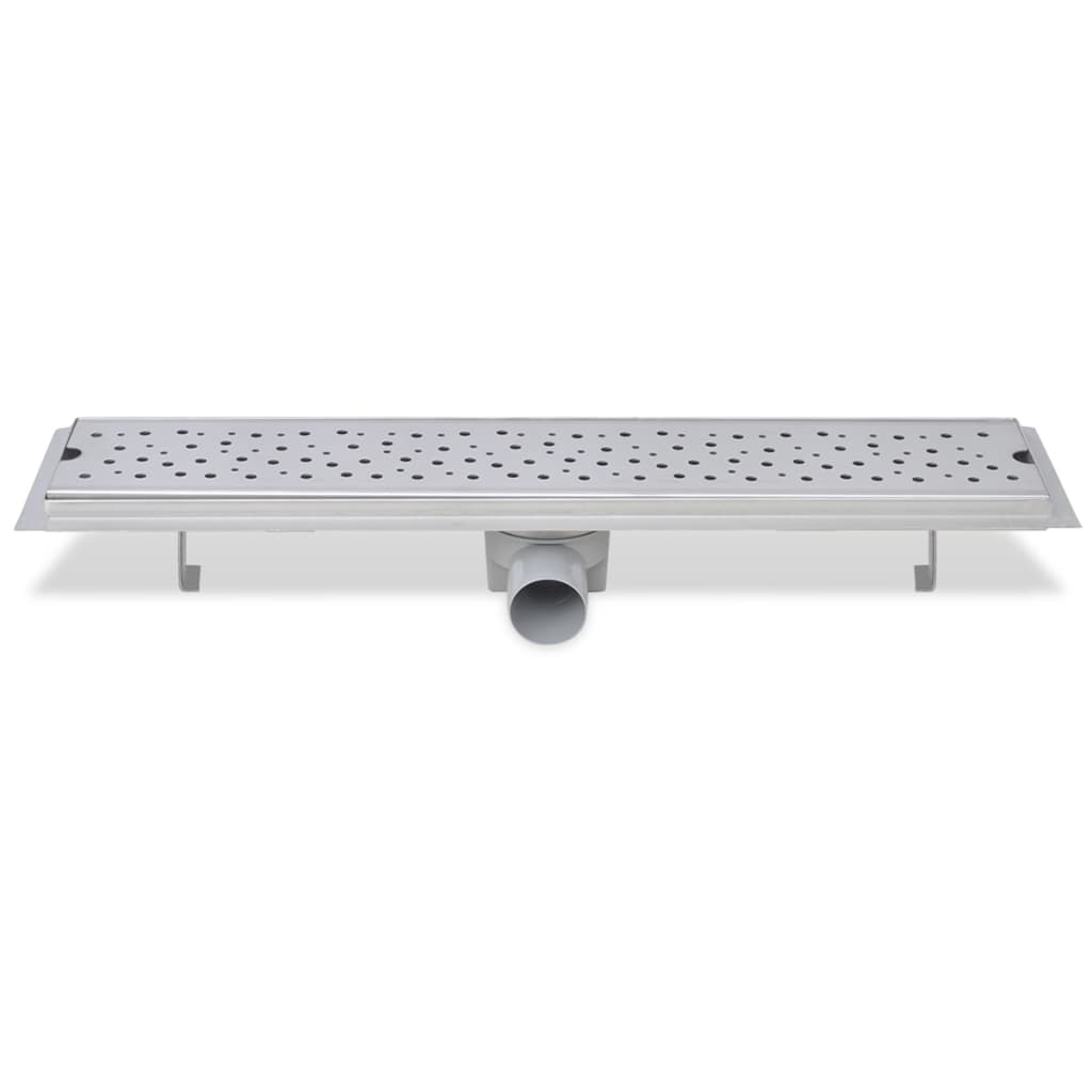Canaletta di Drenaggio per Doccia a Bolle 630x140 mm in Acciaio - homemem39