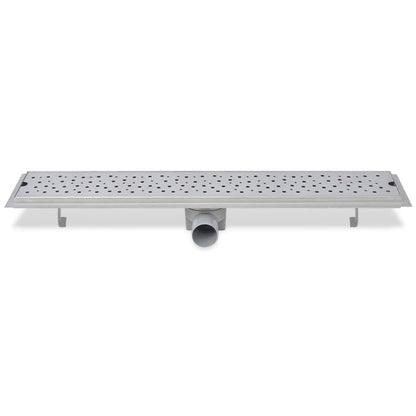 Canaletta di Drenaggio per Doccia Bolle 730x140 mm Acciaio Inox - homemem39