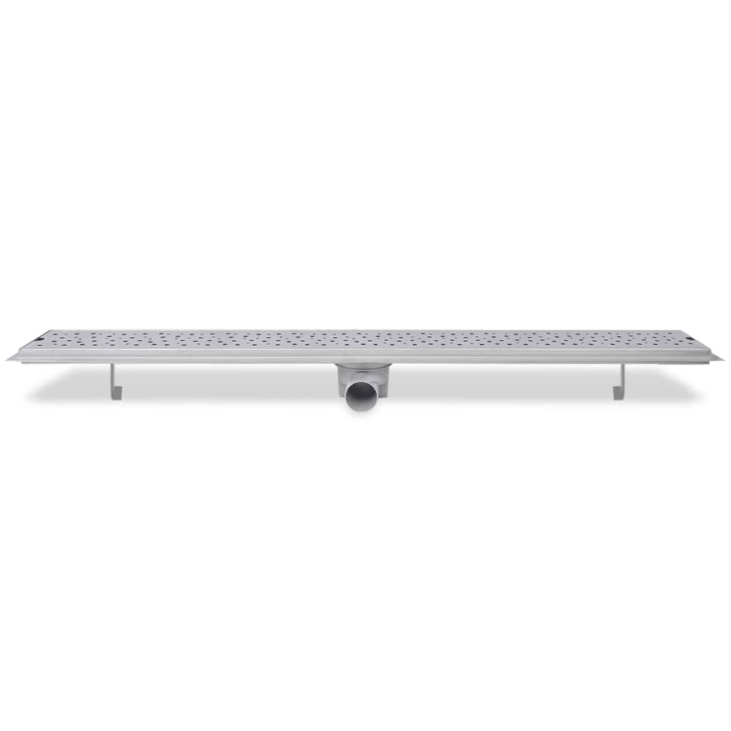 Canaletta di Drenaggio per Doccia a Bolle 1030x140mm in Acciaio - homemem39