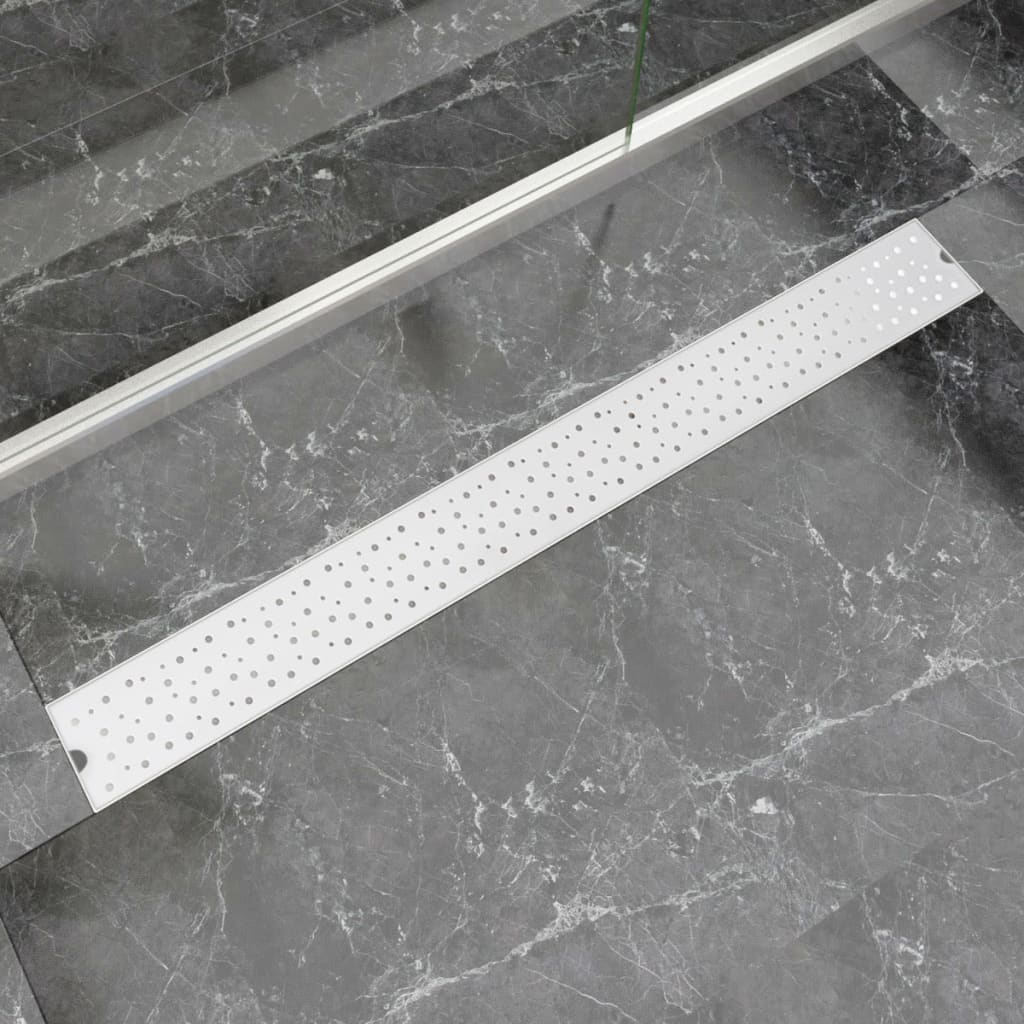 Canaletta di Drenaggio per Doccia a Bolle 1030x140mm in Acciaio - homemem39