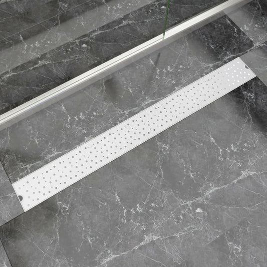 Canaletta di Drenaggio per Doccia a Bolle 1030x140mm in Acciaio - homemem39
