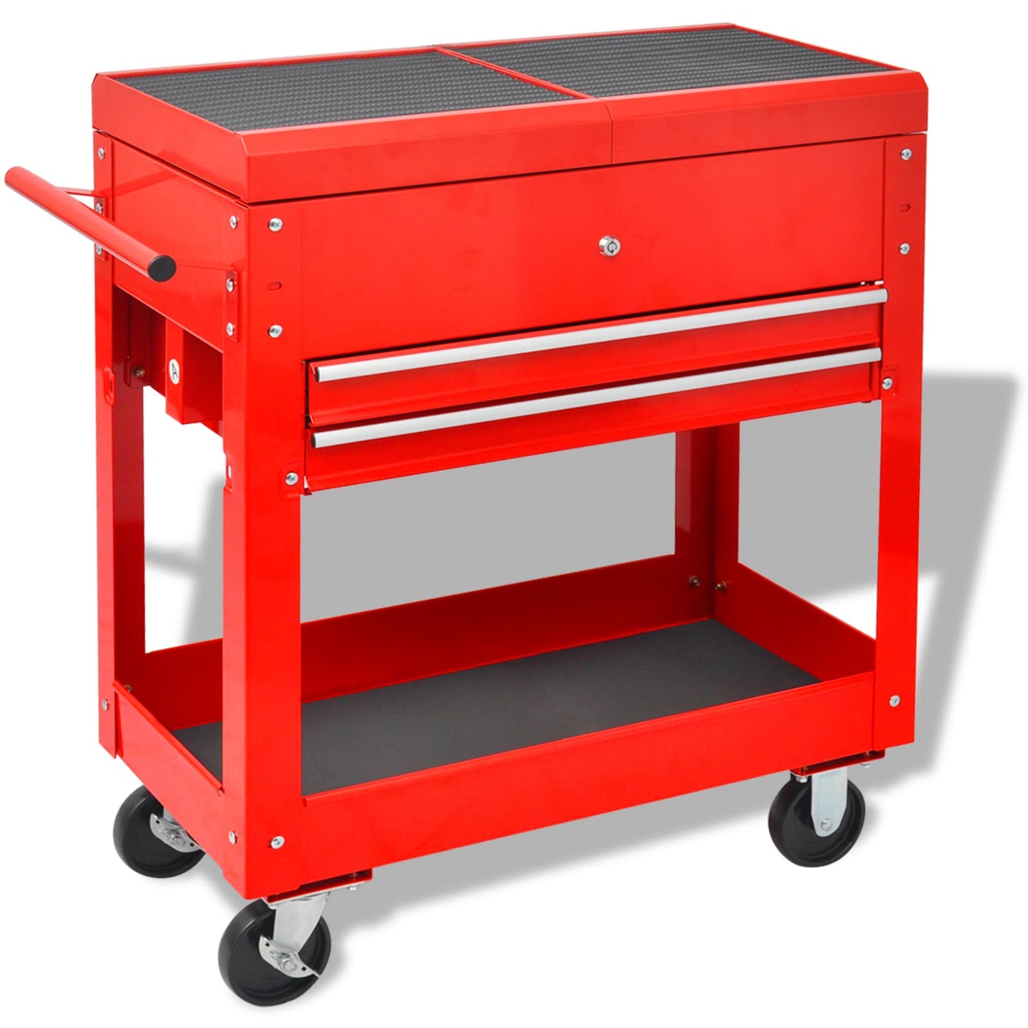 Carrello per Attrezzi Rosso 70.5 x 37 x 71 cm Acciaio