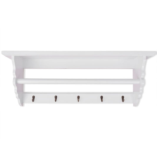 Appendiabiti in MDF bianco in stile barocco - homemem39