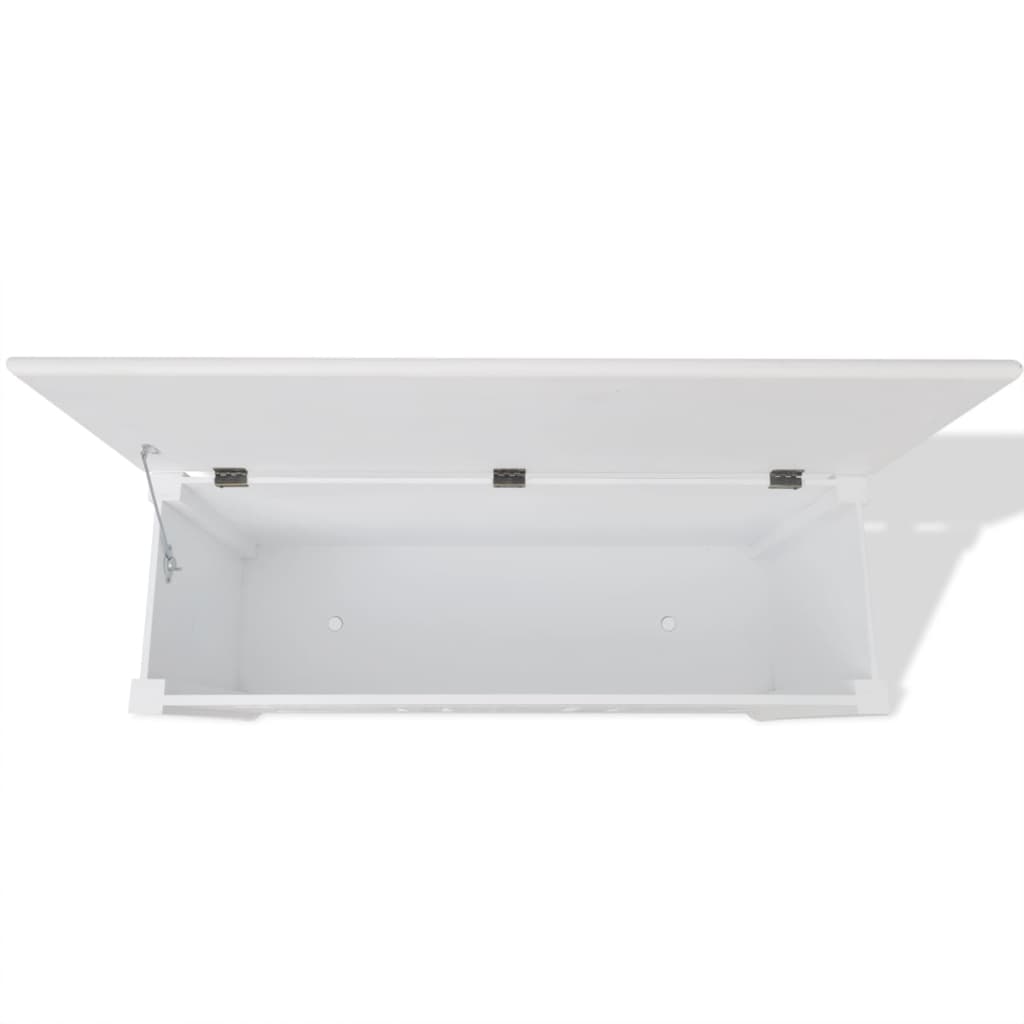 Cassapanca in Stile Barocco MDF Bianca | homemem39