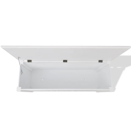 Cassapanca in Stile Barocco MDF Bianca | homemem39