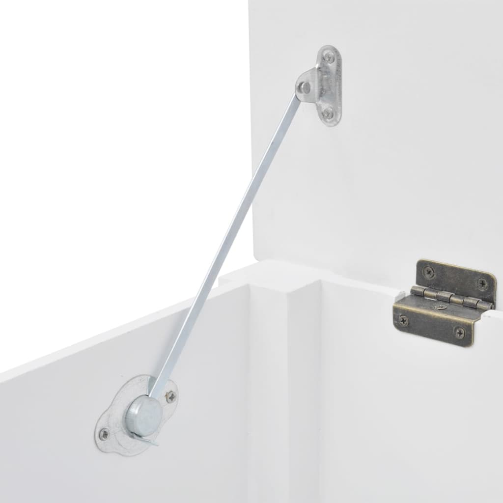 Cassapanca in Stile Barocco MDF Bianca | homemem39