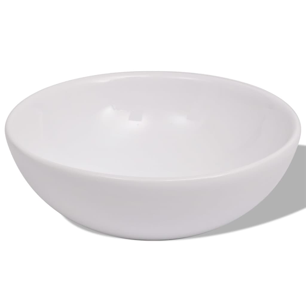 Set Mobili da Bagno 4 pz con Lavabo e Rubinetto Nero | homemem39