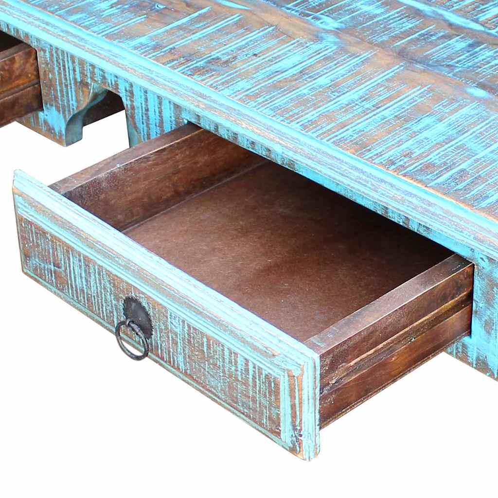 Scrivania in Legno Massello Anticato - homemem39
