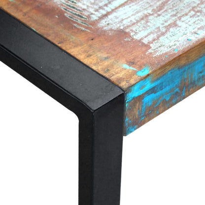 Tavolino da Salotto in Legno Massello Anticato 80x80x40 cm | homemem39